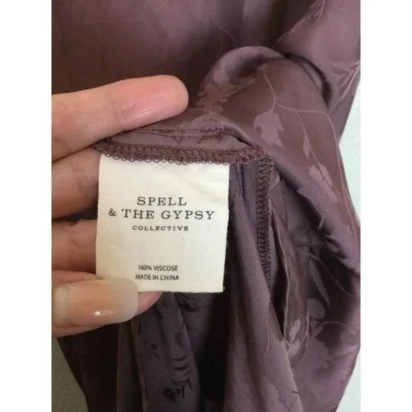 Spell and the Gypsy Jacquard Maxi Fishtail Ocean Skirt Purple XXL - Picture 5 of 10